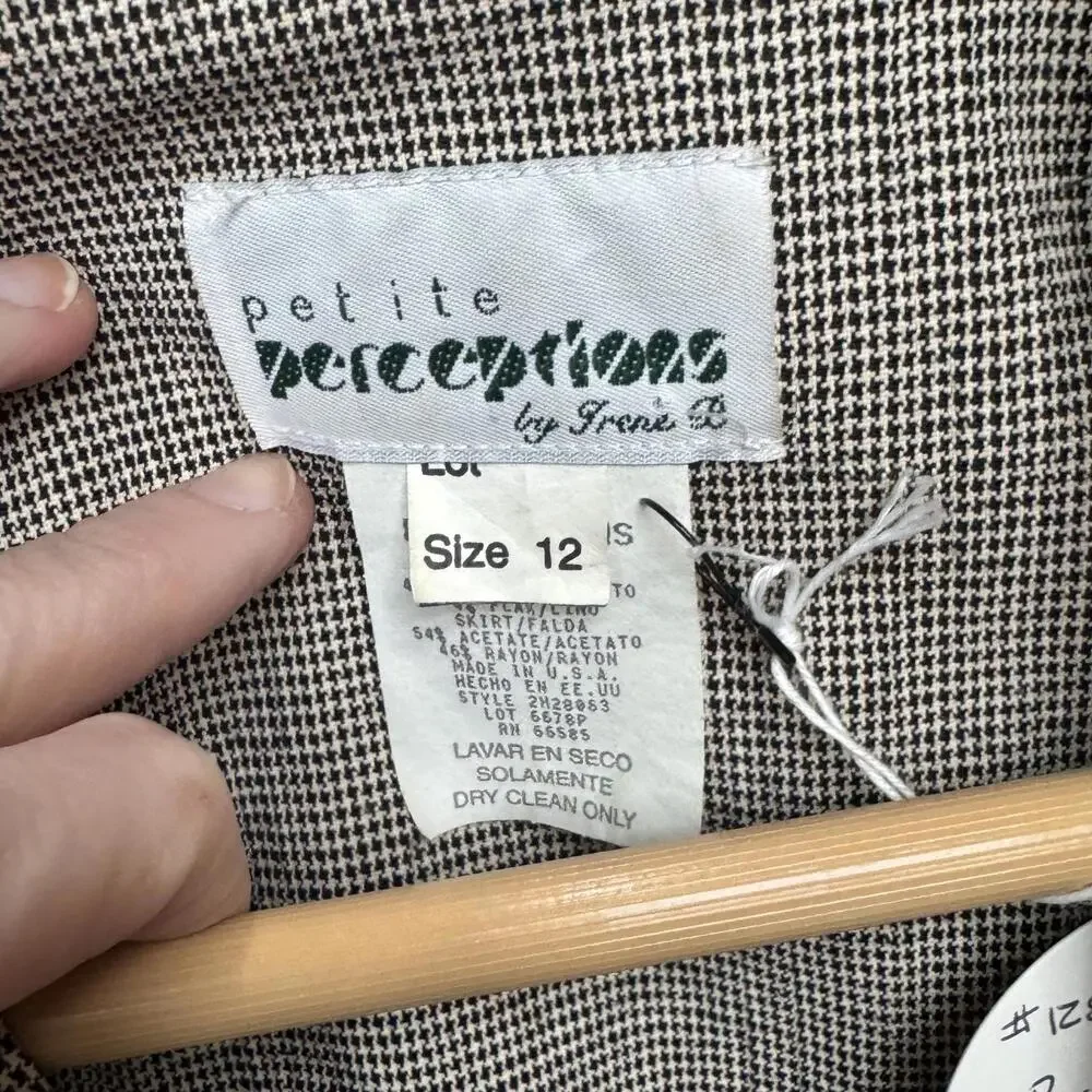 Vintage Petite Perceptions by Irene B‎ Blazer - Size 12 - Dressy - Retro